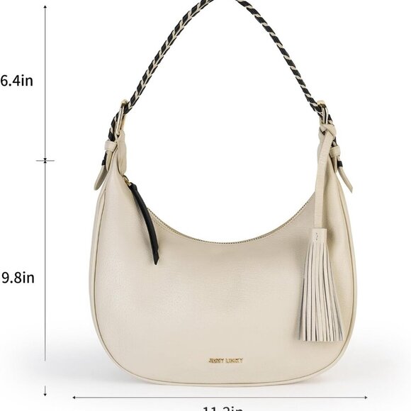 HANDBAG Hobo bag LUGGAGE BAGS & CASES,GENUINE LEATHER SHOULDER HANDBAG,LEISURE B - Picture 7 of 9